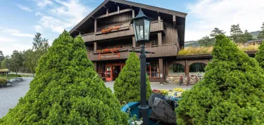Fasade, hotel, sommer